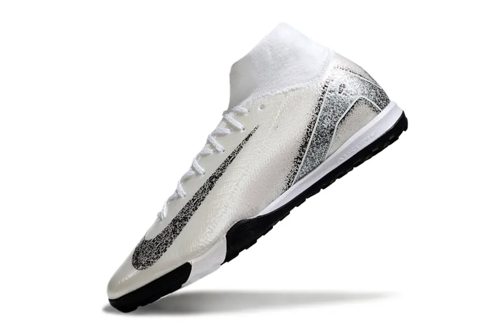 Nike Air Zoom Mercurial Superfly 10 Elite TF - White/Silver Sparkle/Black