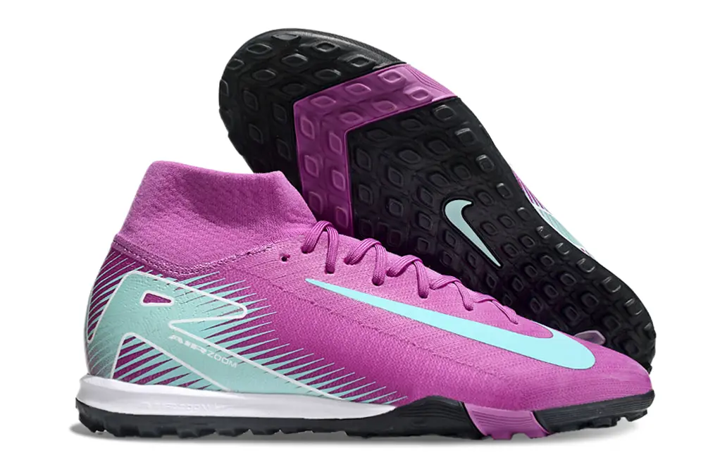 Nike Air Zoom Mercurial Superfly 10 Elite TF - Purple/Aqua Blue/Purple Gradient