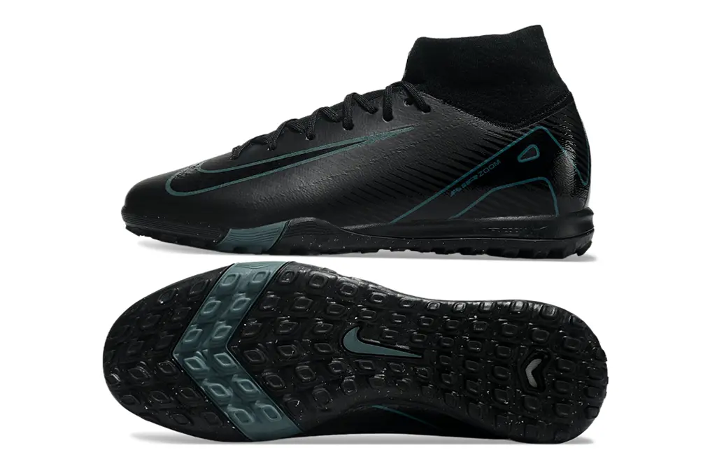 Nike Air Zoom Mercurial Superfly 10 Elite TF - Black/Teal Accent/Black Base