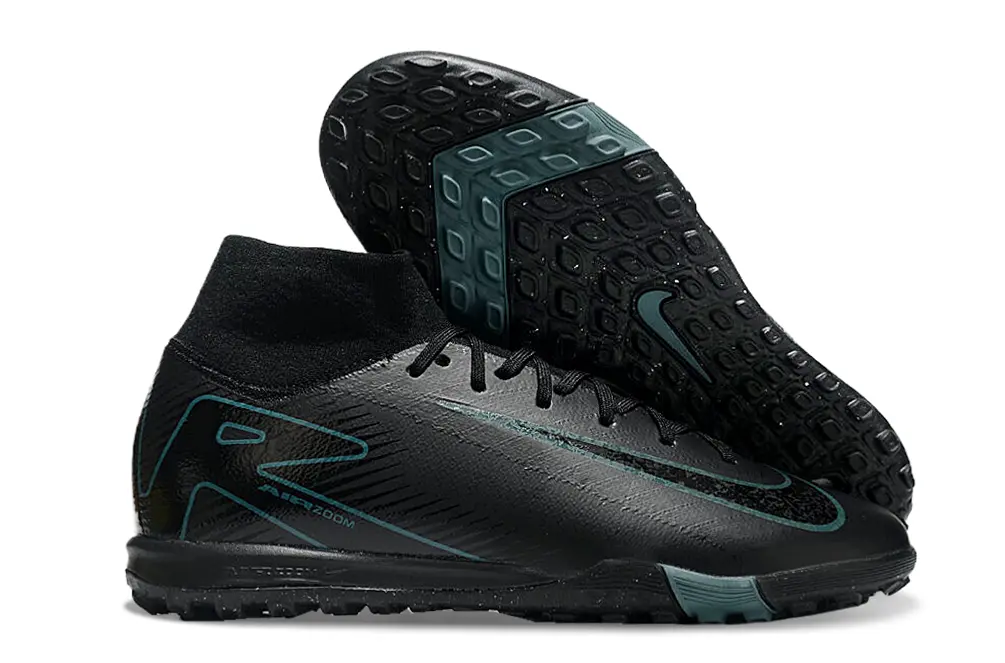 Nike Air Zoom Mercurial Superfly 10 Elite TF - Black/Teal Accent/Black Base