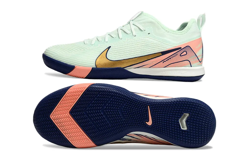 Nike Air Zoom Mercurial Vapor 16 Pro IC - Mint/Coral Peach/Navy Blue