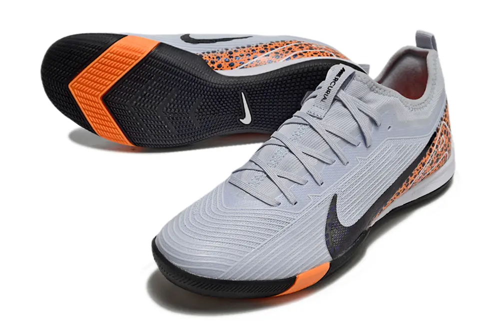 Nike Air Zoom Mercurial Vapor 16 Pro IC - Gray/Neon Orange/Black