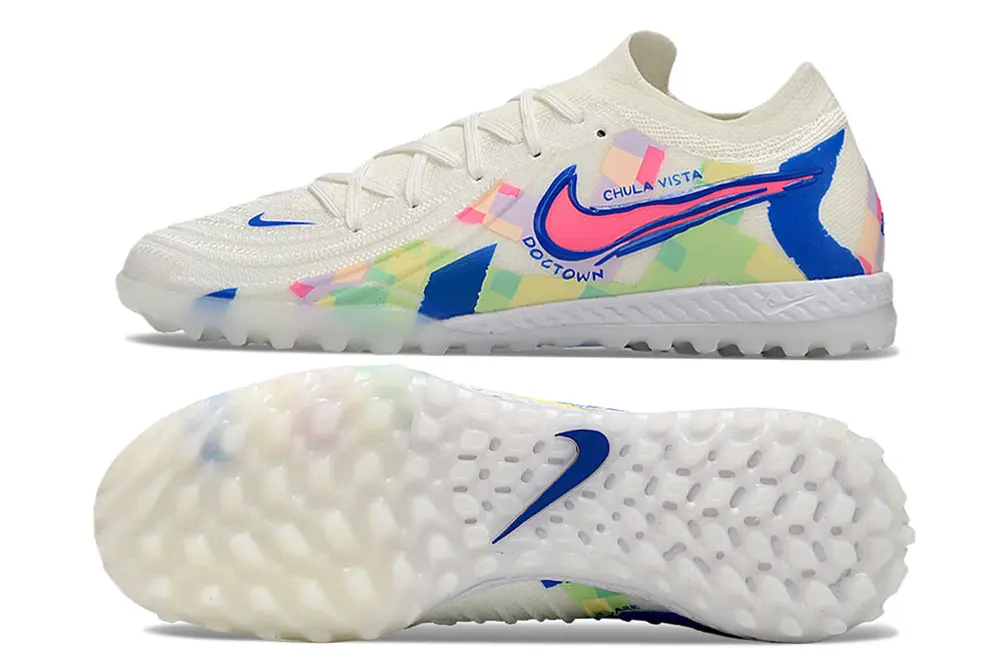 Nike Phantom GX 2 Elite TF - White/Blue Lagoon/Soft Pastel