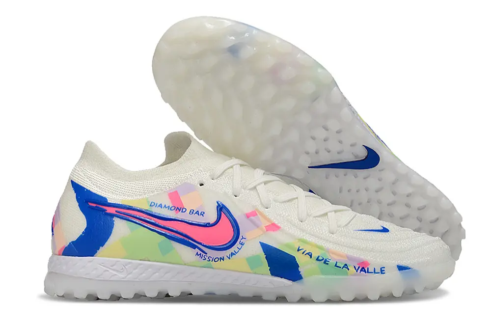 Nike Phantom GX 2 Elite TF - White/Blue Lagoon/Soft Pastel