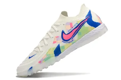 Nike Phantom GX 2 Elite TF - White/Blue Lagoon/Soft Pastel