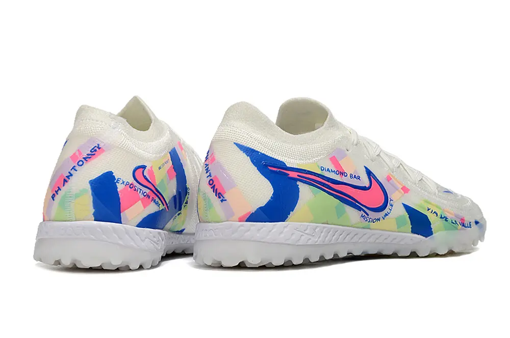 Nike Phantom GX 2 Elite TF - White/Blue Lagoon/Soft Pastel