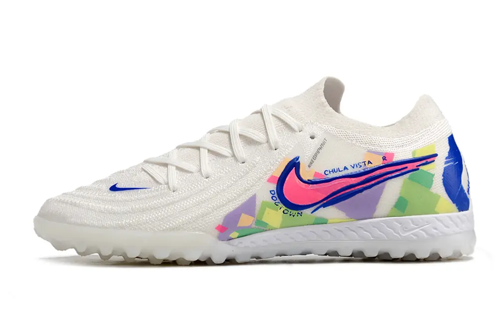 Nike Phantom GX 2 Elite TF - White/Electric Blue/Pink Burst