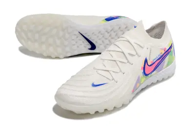Nike Phantom GX 2 Elite TF - White/Electric Blue/Pink Burst