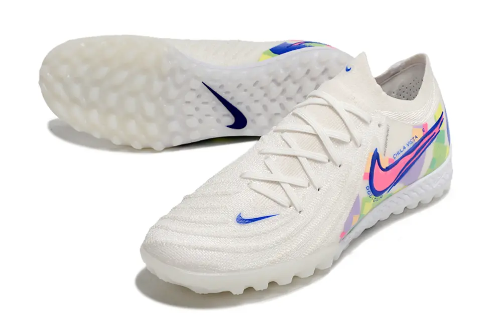 Nike Phantom GX 2 Elite TF - White/Electric Blue/Pink Burst