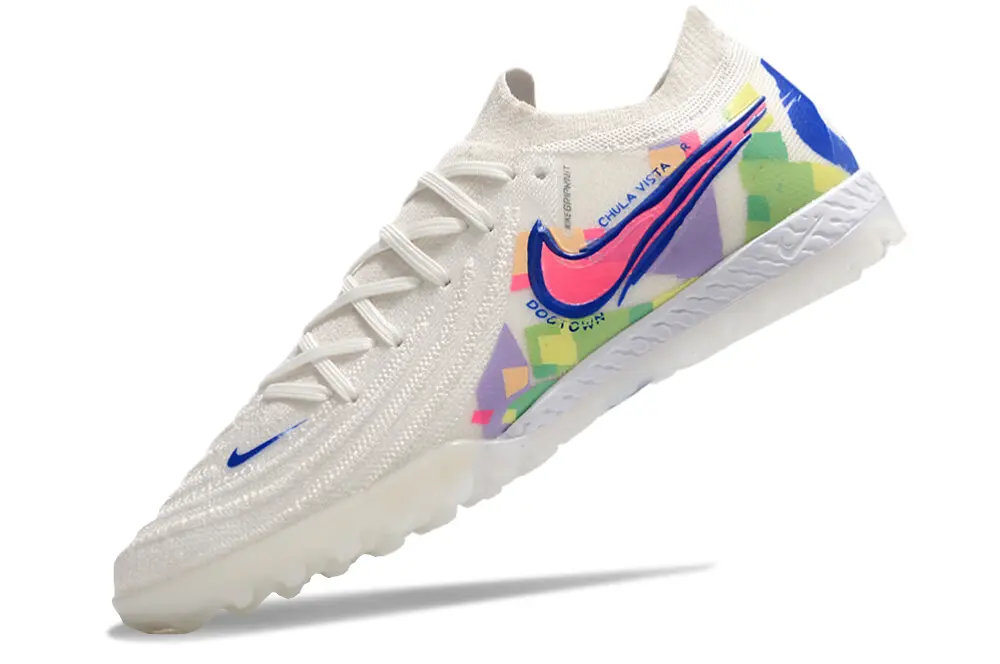 Nike Phantom GX 2 Elite TF - White/Electric Blue/Pink Burst