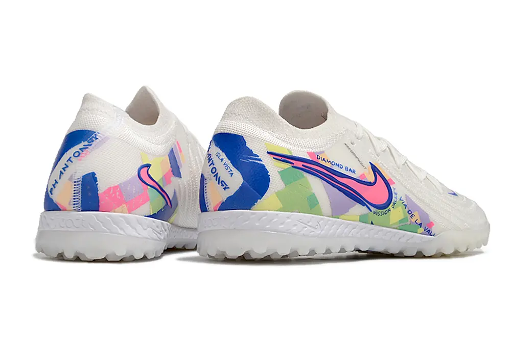 Nike Phantom GX 2 Elite TF - White/Electric Blue/Pink Burst