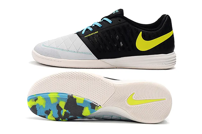Nike Lunar Gato 2 IC - Black/Electric Yellow/Cold Blue
