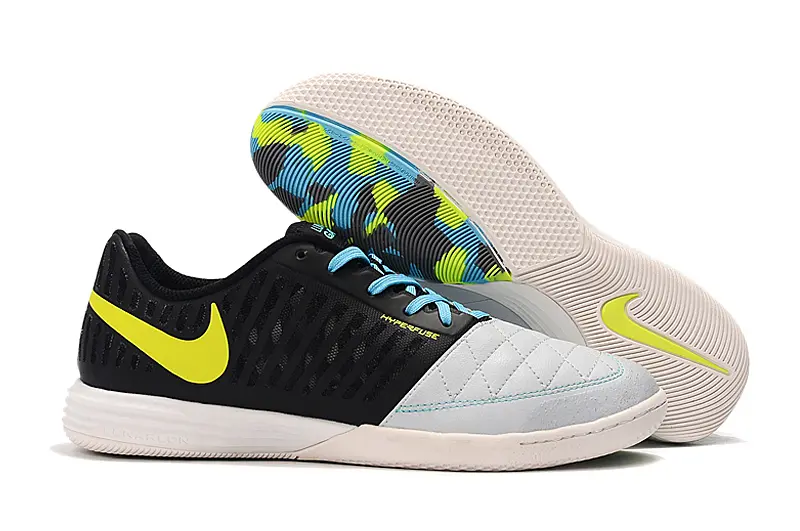 Nike Lunar Gato 2 IC - Black/Electric Yellow/Cold Blue