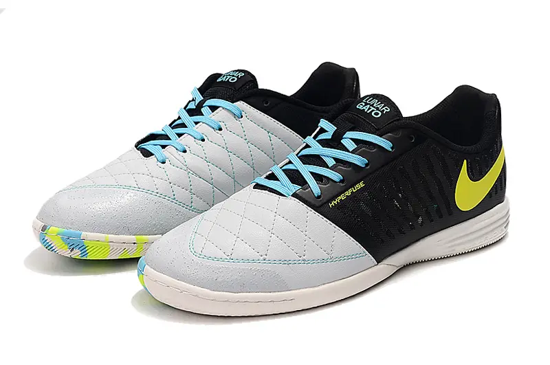 Nike Lunar Gato 2 IC - Black/Electric Yellow/Cold Blue