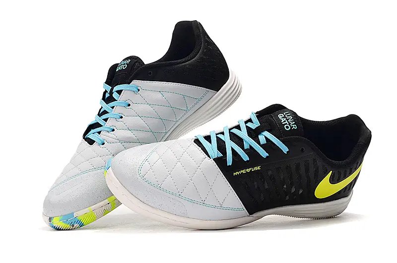 Nike Lunar Gato 2 IC - Black/Electric Yellow/Cold Blue