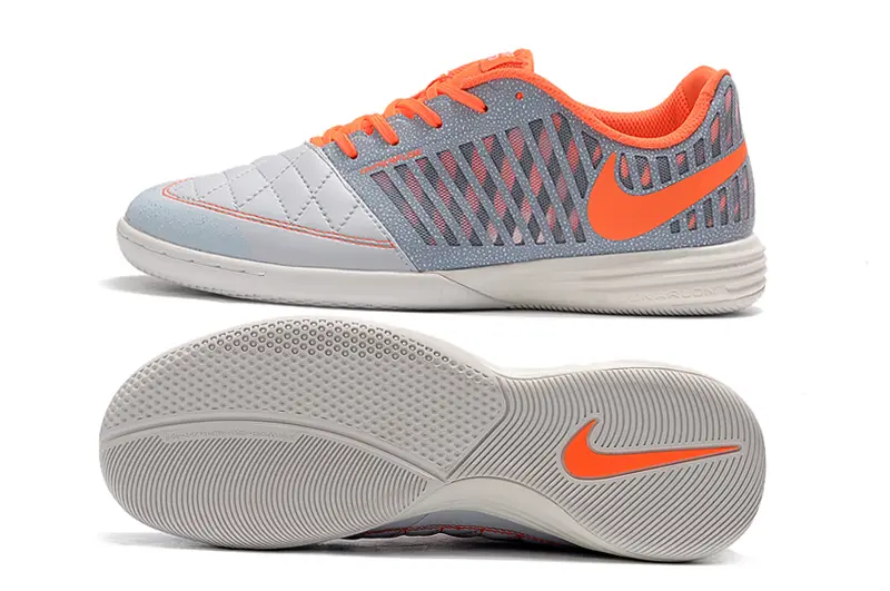 Nike Lunar Gato 2 IC - Gray/Bright Orange/Soft Gray
