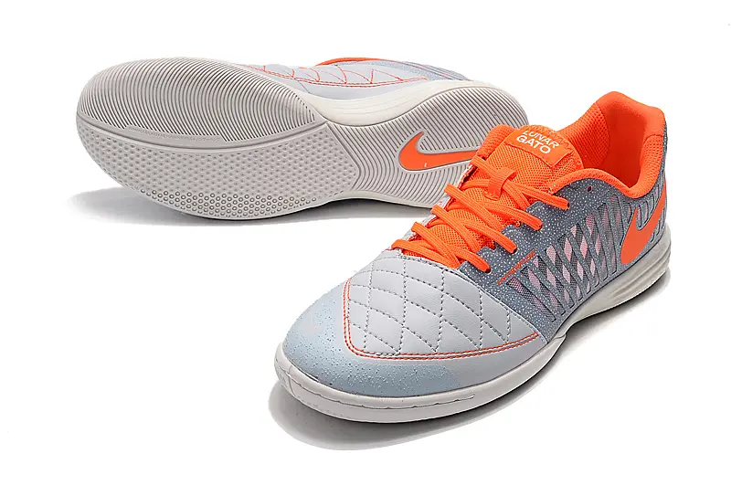 Nike Lunar Gato 2 IC - Gray/Bright Orange/Soft Gray