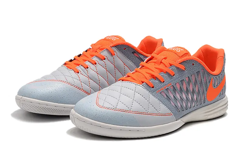 Nike Lunar Gato 2 IC - Gray/Bright Orange/Soft Gray