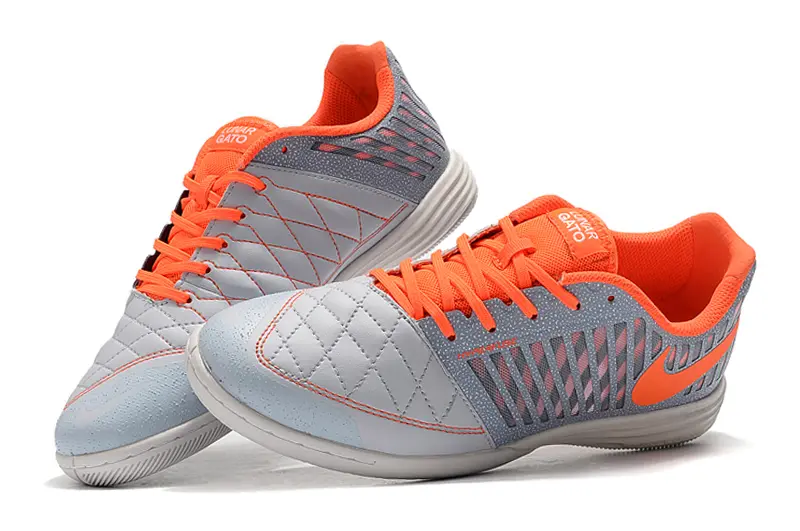 Nike Lunar Gato 2 IC - Gray/Bright Orange/Soft Gray
