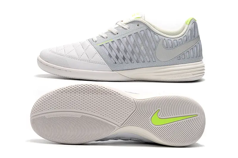 Nike Lunar Gato 2 IC - White/Cool Gray/Vibrant Yellow
