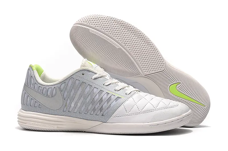 Nike Lunar Gato 2 IC - White/Cool Gray/Vibrant Yellow