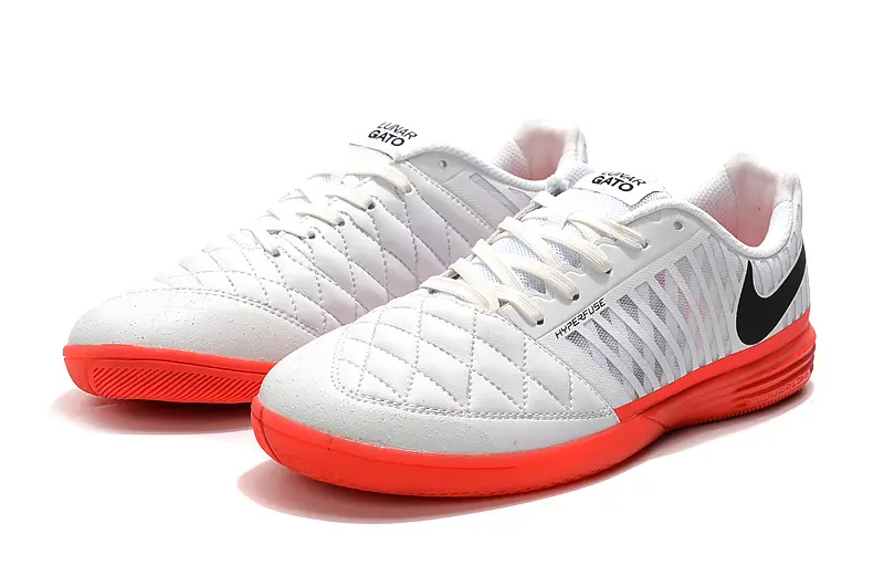 Nike Lunar Gato 2 IC - White/Fiery Coral/Jet Black