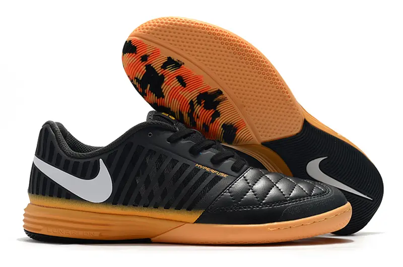 Nike Lunar Gato 2 IC - Black/Amber Glow/White