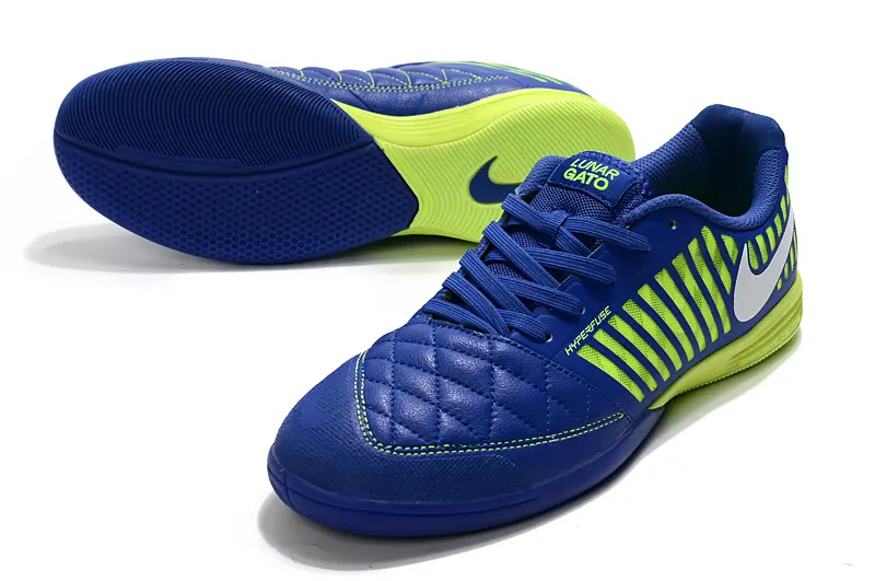 Nike Lunar Gato 2 IC - Blue/Electric Yellow/Royal Blue