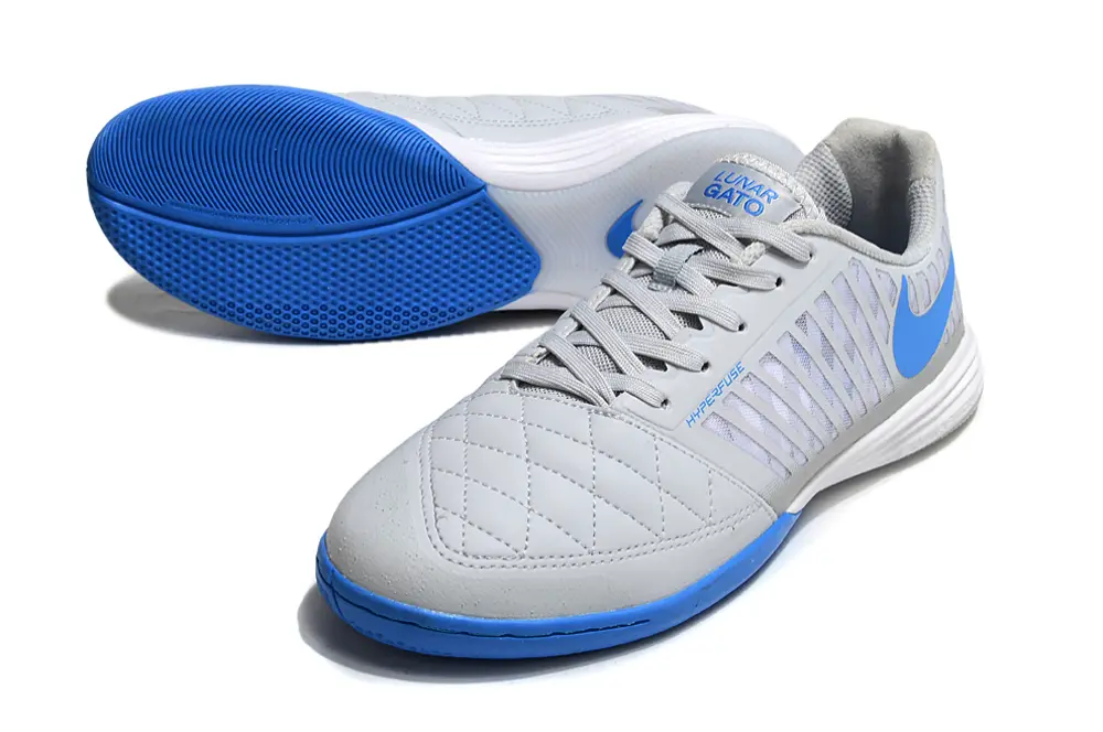 Nike Lunar Gato 2 IC - Grey/Sky Blue/Grey White