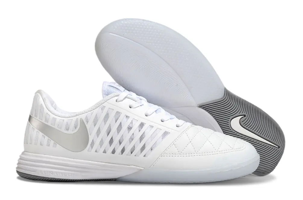 Nike Lunar Gato 2 IC - White/Bright Silver/Light Gray