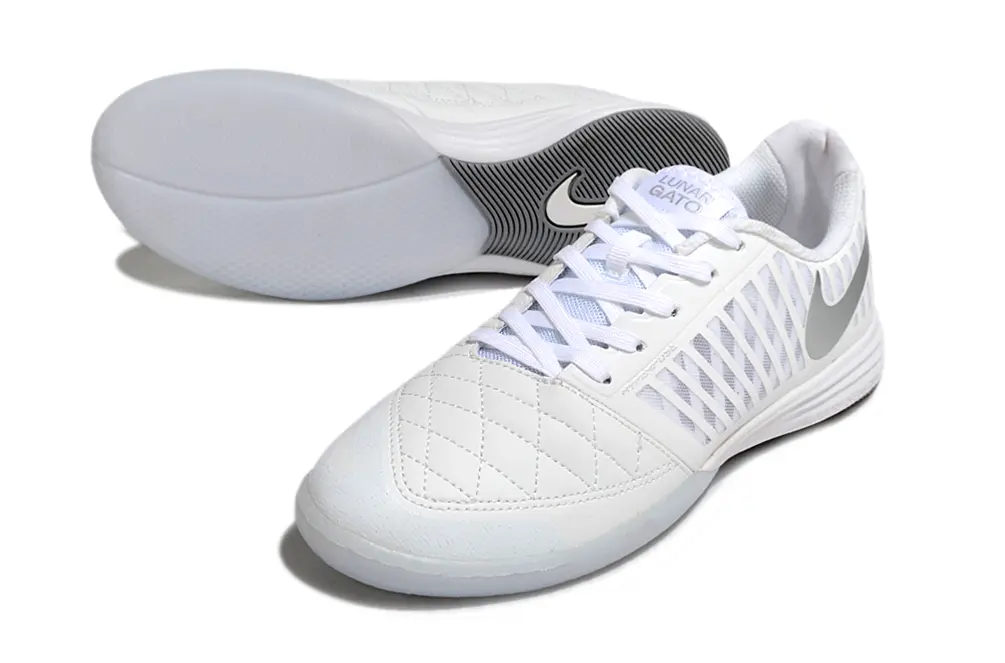 Nike Lunar Gato 2 IC - White/Bright Silver/Light Gray