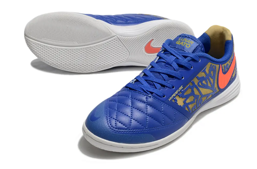 Nike Lunar Gato 2 IC - Blue/Electric Blue/Sunset Orange