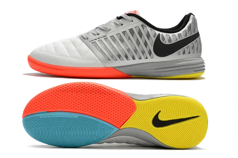 Nike Lunar Gato 2 IC - Gray/Bright Orange/Volt Yellow