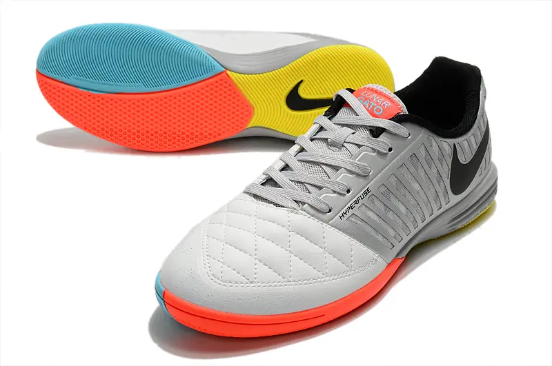 Nike Lunar Gato 2 IC - Gray/Bright Orange/Volt Yellow