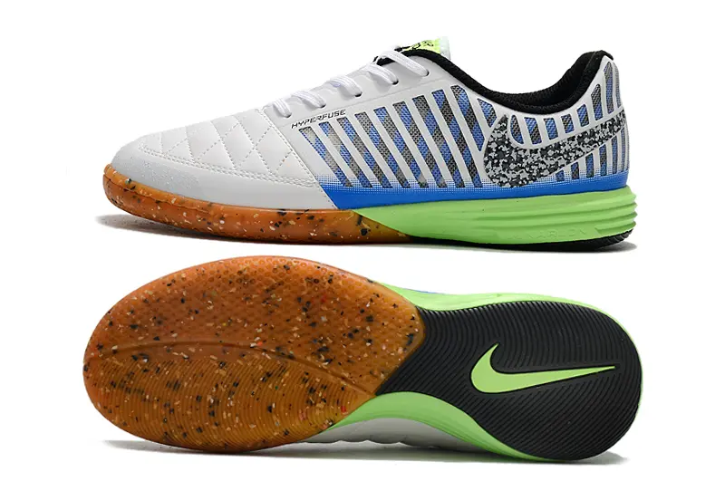 Nike Lunar Gato 2 IC - White/Ocean Blue/Neon Green