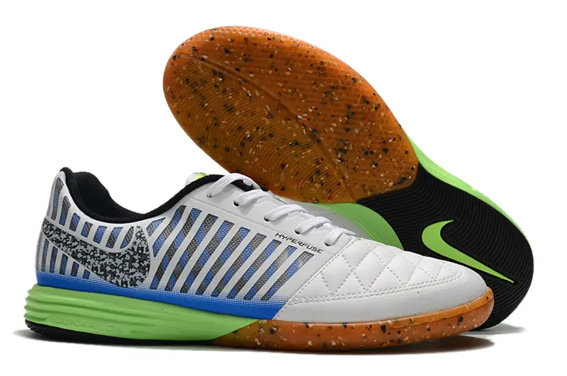 Nike Lunar Gato 2 IC - White/Ocean Blue/Neon Green
