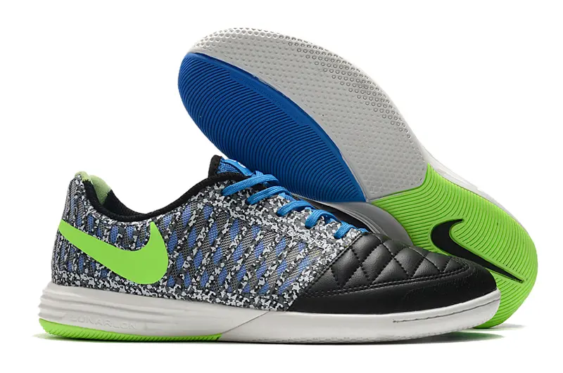 Nike Lunar Gato 2 IC - Black/Electric Blue/Lime Green