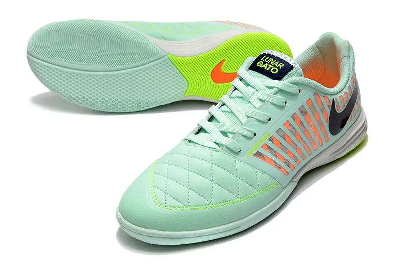 Nike Lunar Gato 2 IC - Mint/Coral Burst/Lime Green
