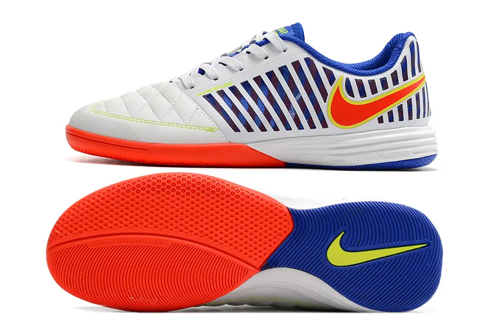 Nike Lunar Gato 2 IC - White/Flame Orange/Cobalt Blue