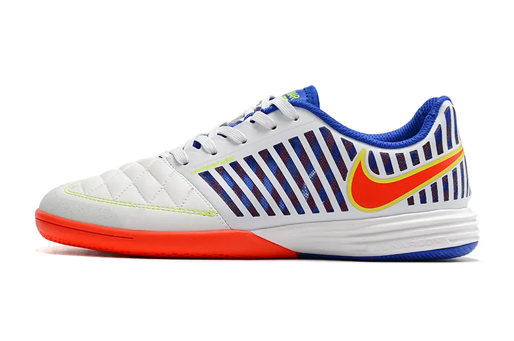 Nike Lunar Gato 2 IC - White/Flame Orange/Cobalt Blue