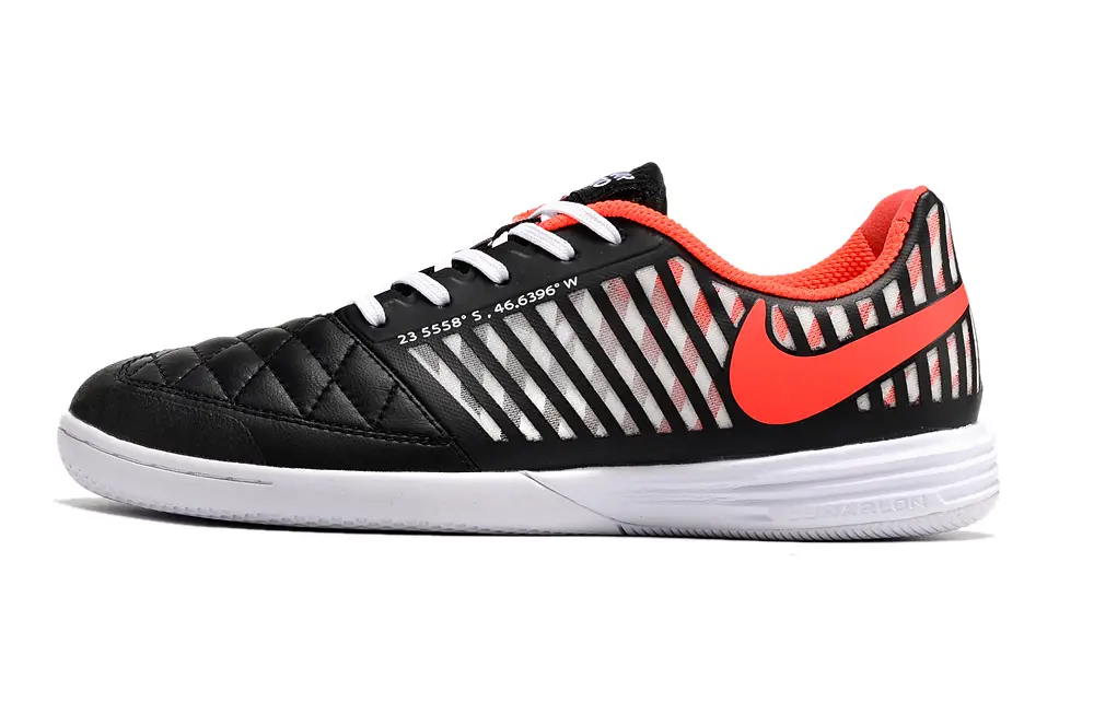 Nike Lunar Gato 2 IC - Black/Fiery Coral/Sleek White