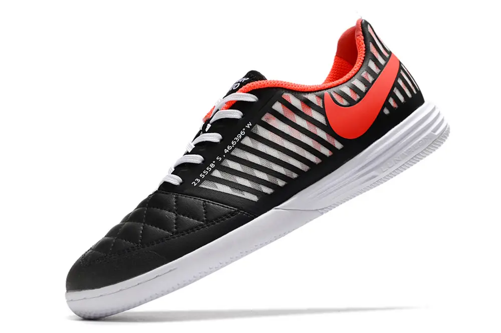 Nike Lunar Gato 2 IC - Black/Fiery Coral/Sleek White