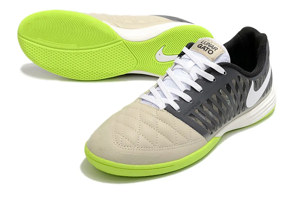 Nike Lunar Gato 2 IC - Green/Neon Lime/Neutral Beige