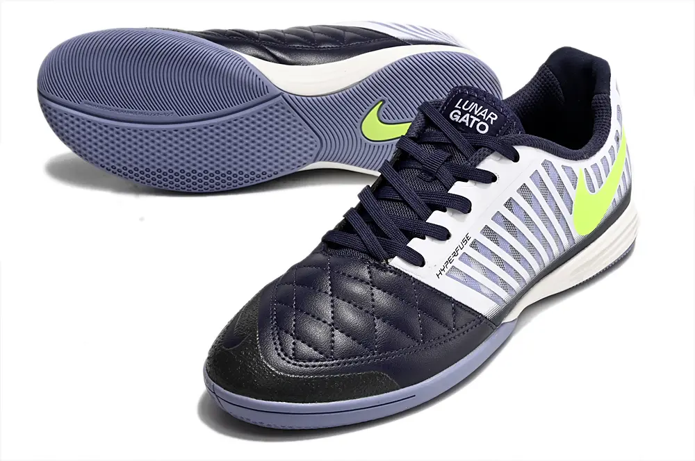Nike Lunar Gato 2 IC - Navy/Electric Green/Soft Purple