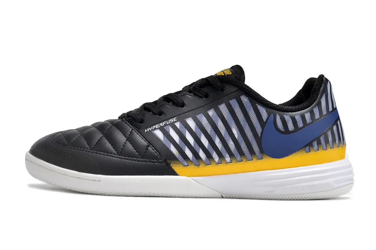 Nike Lunar Gato 2 IC - Black/Electric Yellow/Navy Blue