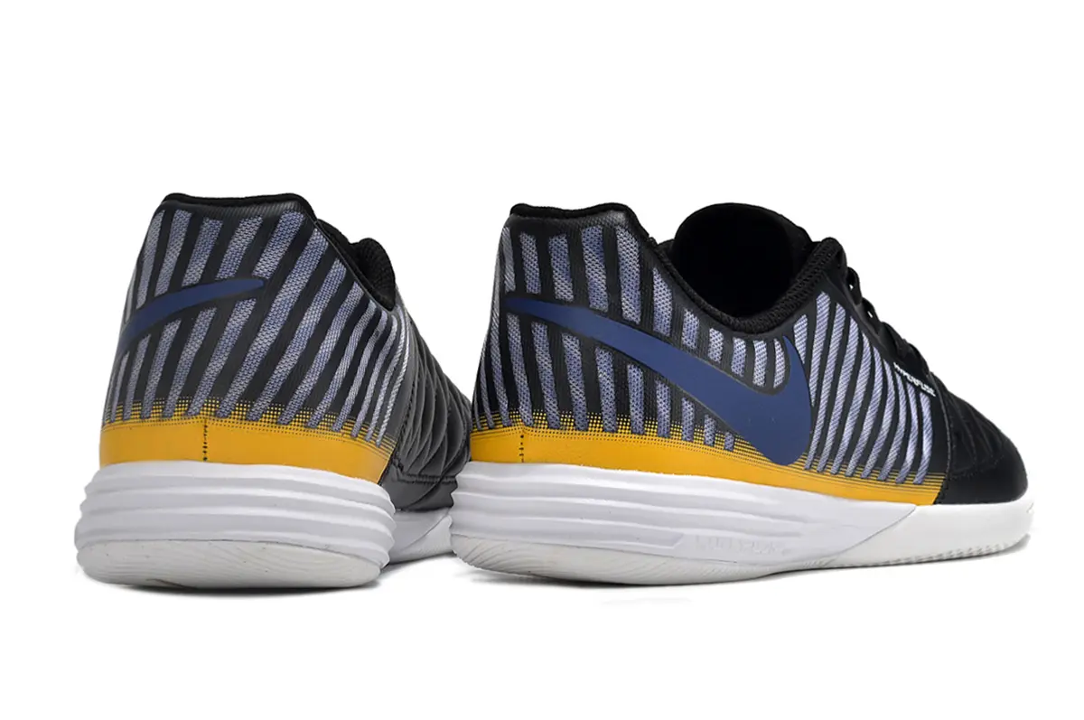 Nike Lunar Gato 2 IC - Black/Electric Yellow/Navy Blue