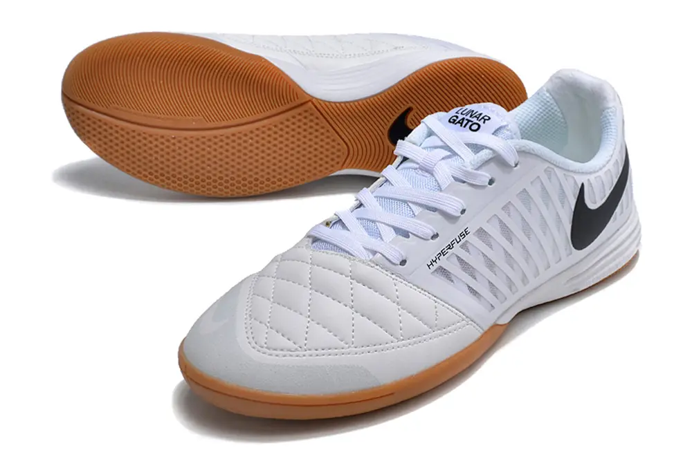 Nike Lunar Gato 2 IC - White/Black/Light Brown