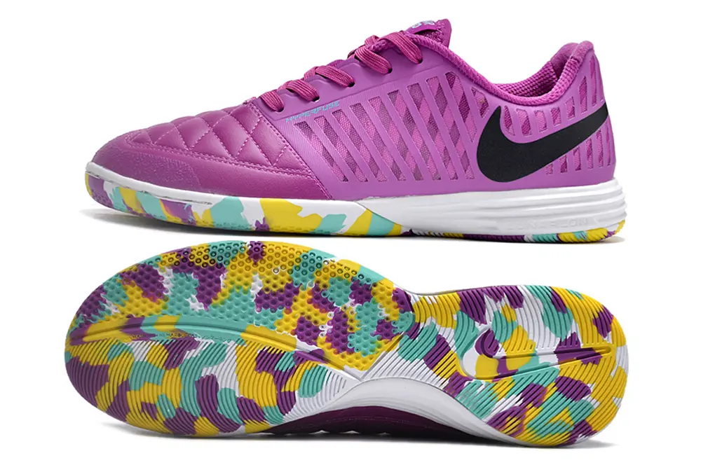 Nike Lunar Gato 2 IC - Pink/Vibrant Aqua/Golden Yellow