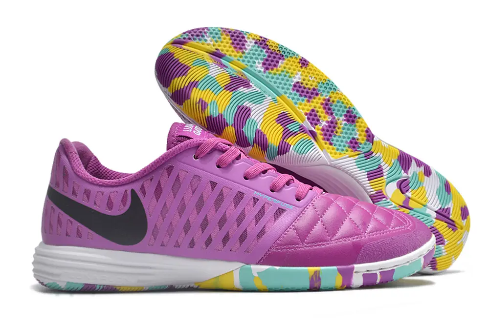 Nike Lunar Gato 2 IC - Pink/Vibrant Aqua/Golden Yellow