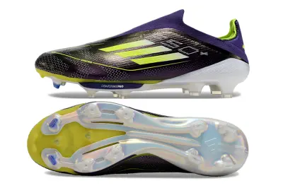 Adidas F50+ Elite Laceless Lightstrike Pro FG - Purple/Vivid Yellow/Vibrant Green